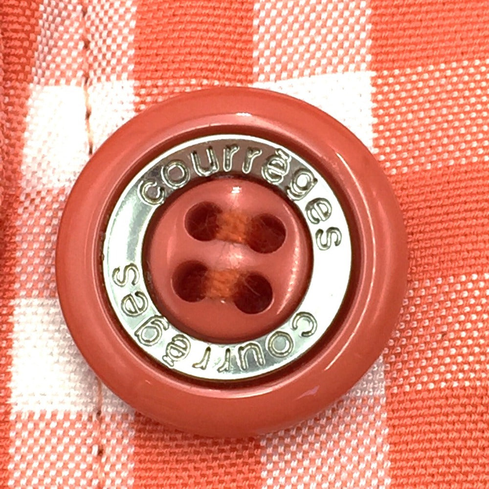 courreges (クレージュ) セットアップ courreges セットアップ チェック サーモンピンク 38 美品