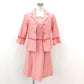 courreges (クレージュ) セットアップ courreges セットアップ チェック サーモンピンク 38 美品