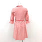 courreges (クレージュ) セットアップ courreges セットアップ チェック サーモンピンク 38 美品