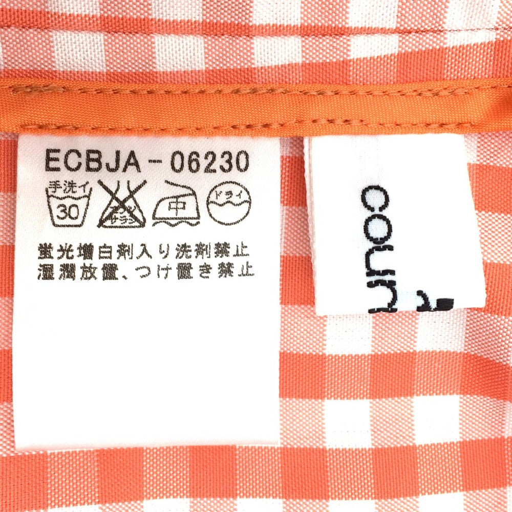 courreges (クレージュ) セットアップ courreges セットアップ チェック サーモンピンク 38 美品