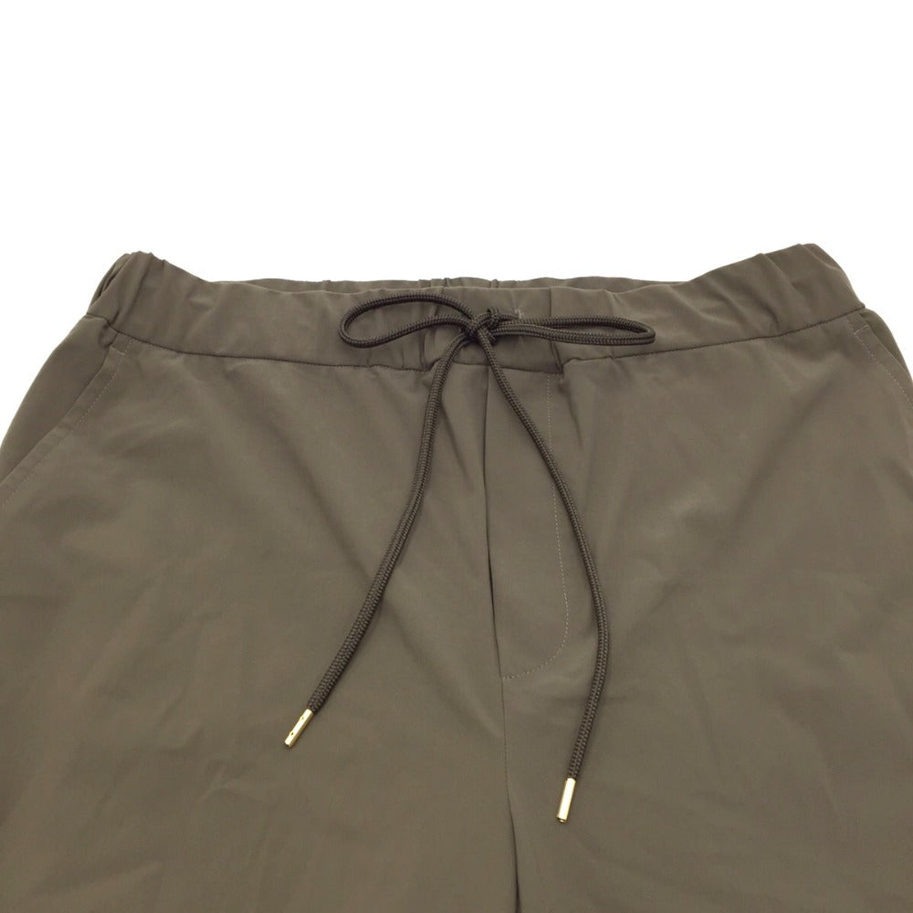 MACKINTOSH LONDON (マッキントッシュロンドン) クロップドパンツ MAKINTOSH LONDON　トリコットストレッチ クロップドパンツ　イージーパンツ　カーキ　44 　2L 美品