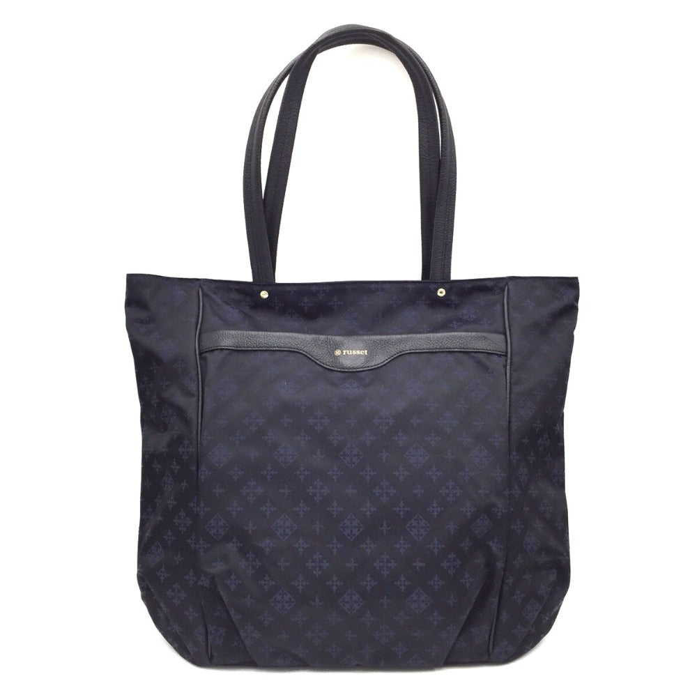 russet (ラシット) トートバッグ russet　ラシット　トートバッグ　L 　ネイビー 美品