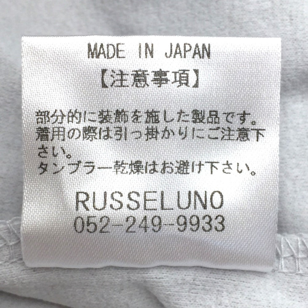 Russeluno (ラッセルノ) ポロシャツ Russeluno　ゴルフ　ポロシャツ　L　ライトグレー×トリコロール 美品