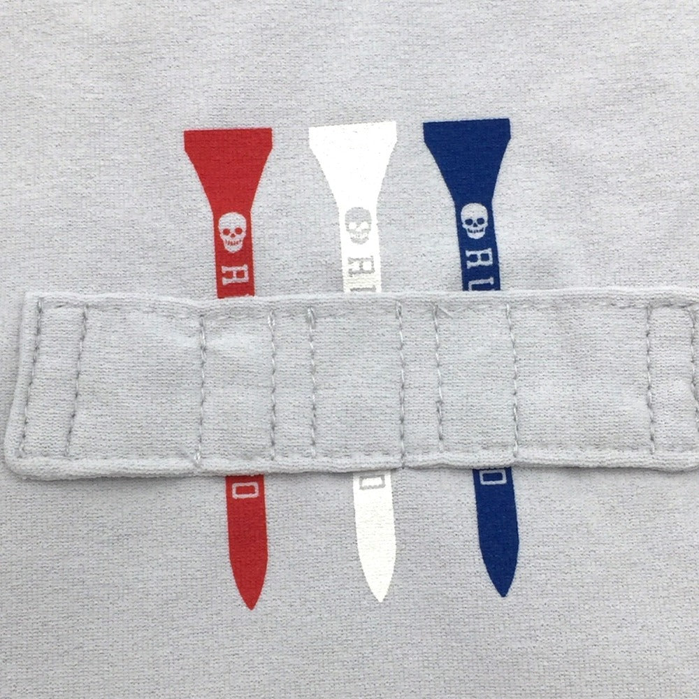 Russeluno (ラッセルノ) ポロシャツ Russeluno　ゴルフ　ポロシャツ　L　ライトグレー×トリコロール 美品