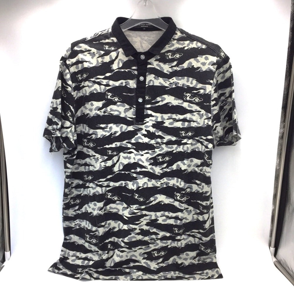 DANCE WITH DRAGON (ダンスウィズドラゴン) ポロシャツ DanceWithDragon　ゴルフウェア　ポロシャツ　3　L　D1-144302　ブラック 美品