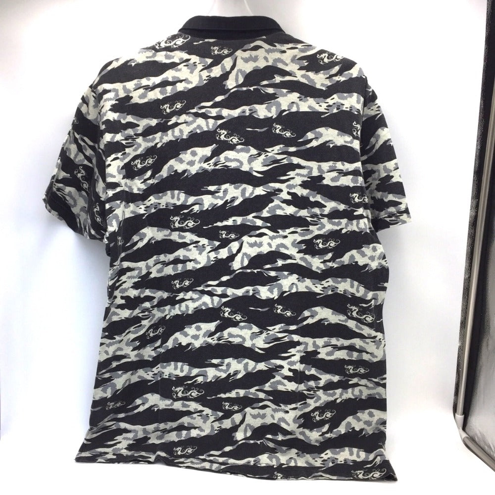 DANCE WITH DRAGON (ダンスウィズドラゴン) ポロシャツ DanceWithDragon　ゴルフウェア　ポロシャツ　3　L　D1-144302　ブラック 美品