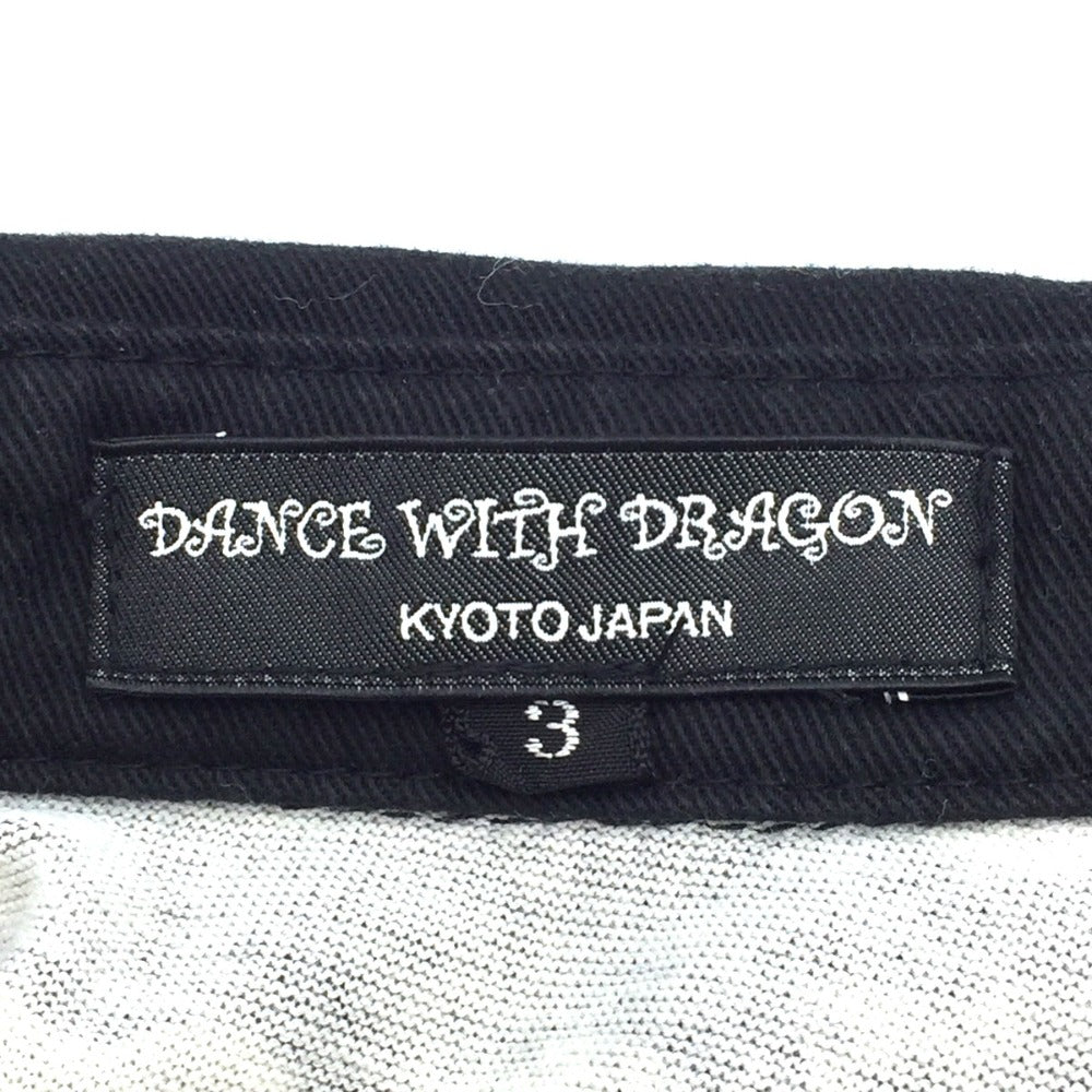 DANCE WITH DRAGON (ダンスウィズドラゴン) ポロシャツ DanceWithDragon　ゴルフウェア　ポロシャツ　3　L　D1-144302　ブラック 美品