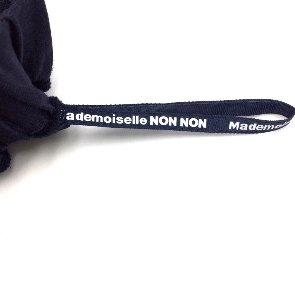 Mademoiselle NON NON (マドモアゼルノンノン) ロングスカート mademoiselle non non　リネンスカート　ネイビー　M　D0373-USL001　 美品