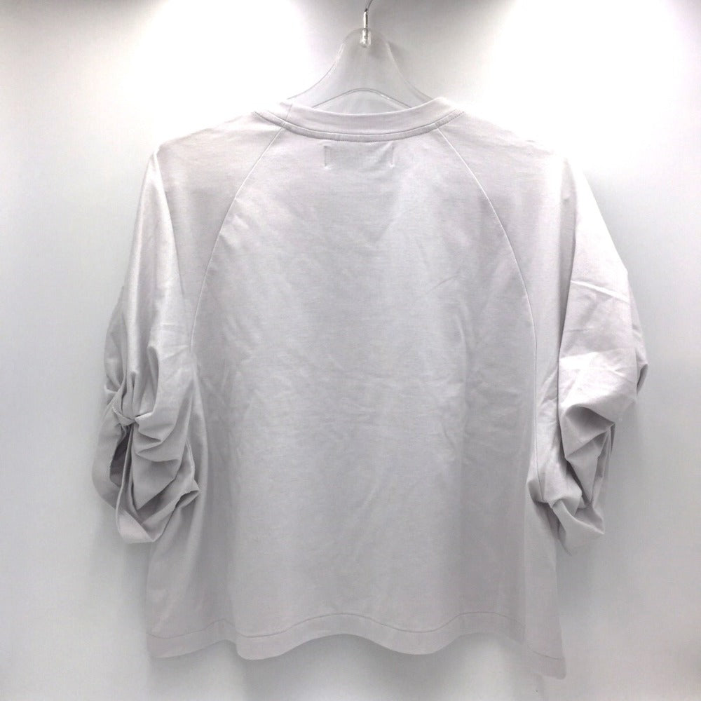 SAYAKADAVIS (サヤカディヴィス) 半袖Ｔシャツ SAYAKA DAVIS　ツイストスリーブ Tシャツ　SCS36-0CJ　XS　ライトグレー 美品