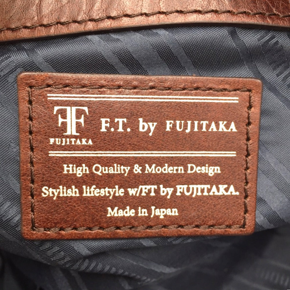 FUJITAKA (フジタカ) ショルダーバッグ F.T. by FUJITAKA　ワンショルダーバッグ　ブラウン　 美品