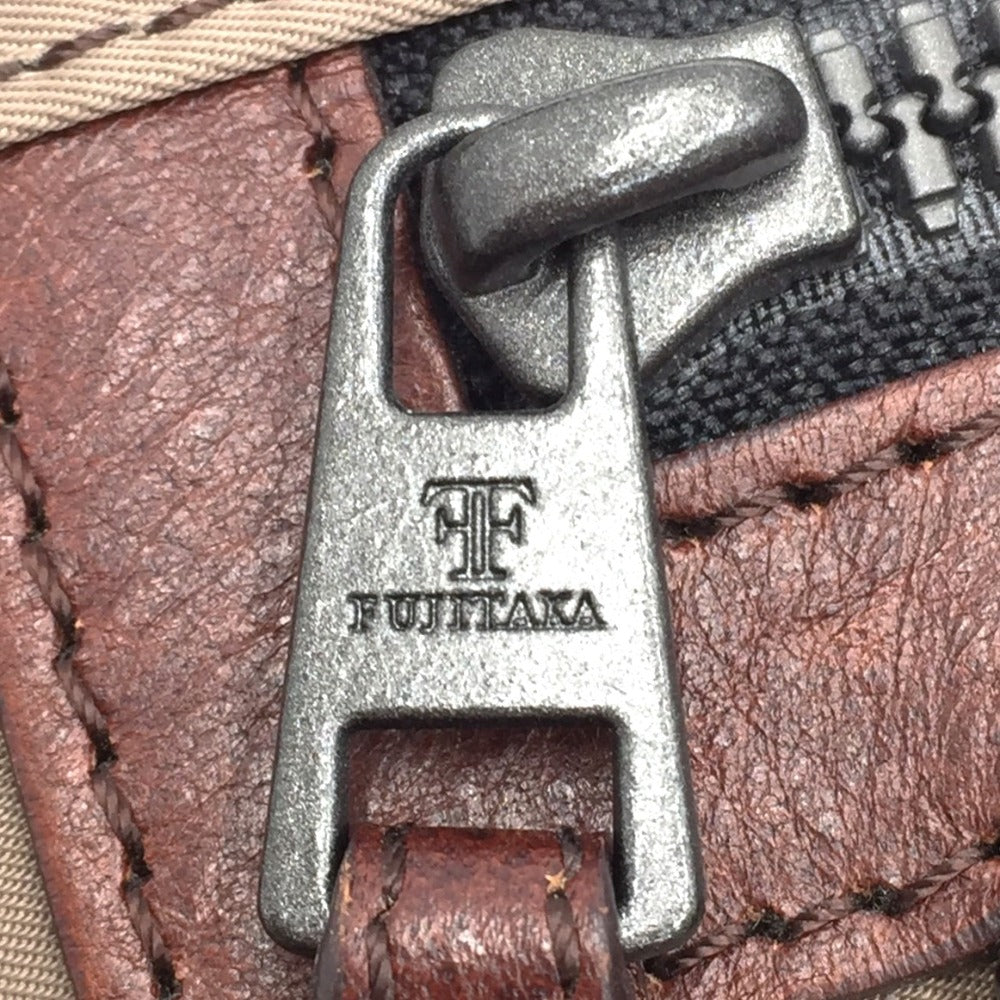 FUJITAKA (フジタカ) ショルダーバッグ F.T. by FUJITAKA　ワンショルダーバッグ　ブラウン　 美品