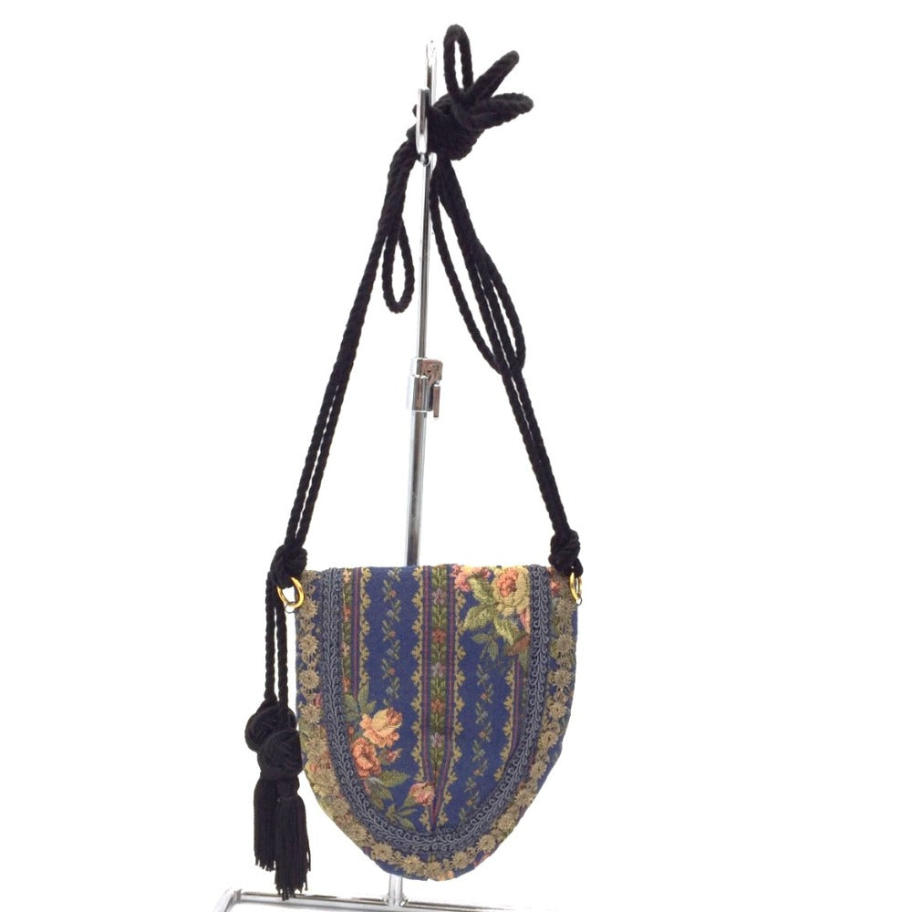ショルダーバッグ chimaki　ミニショルダーバッグ　ブルー 美品