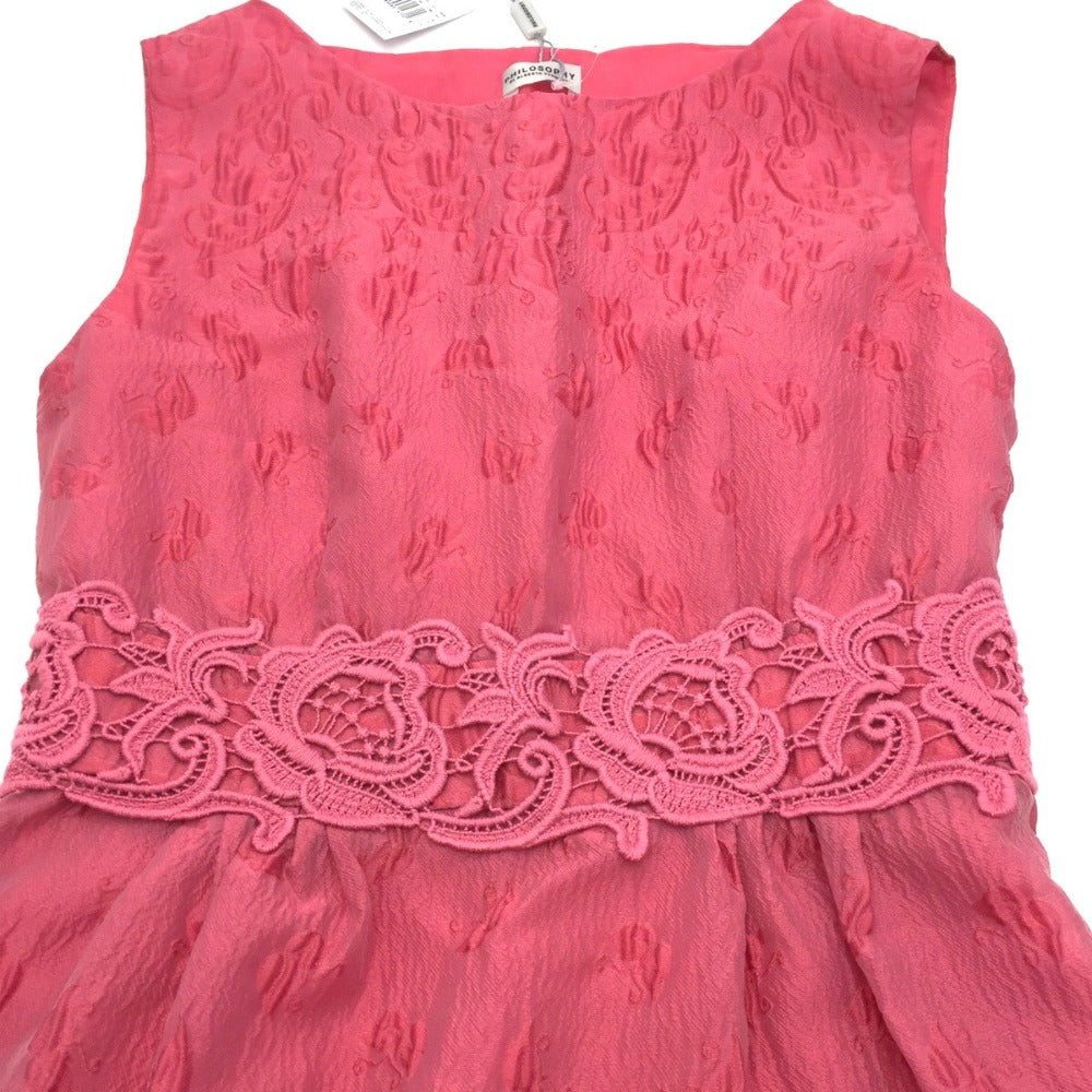 PHILOSOPHY DI ALBERTA FERRETTI (フィロソフィーアルベルタフェレッティ) ワンピース PHILOSOPHY DI ALBERTA FERRETTI　ノースリーブワンピース　ピンク　40　L　 未使用品