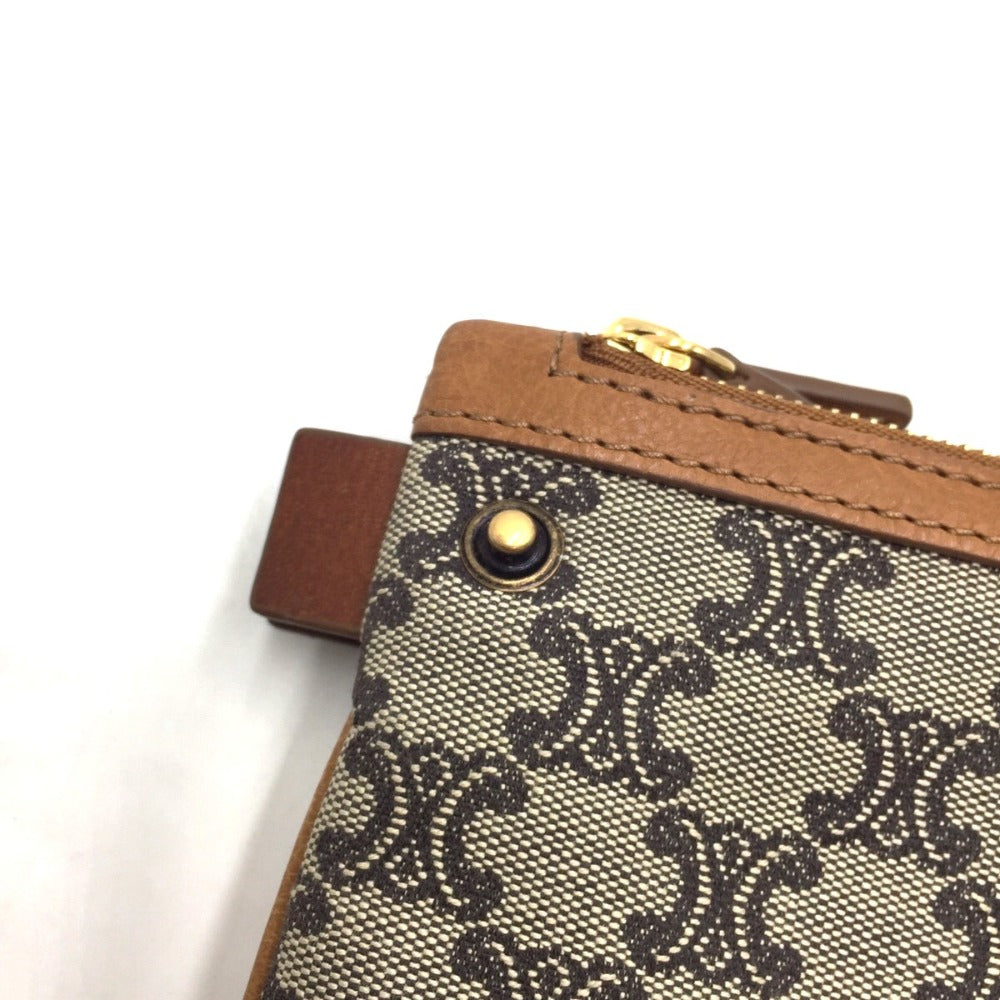 CELINE (セリーヌ) トリオンフ フラットポーチ　マカダム柄　ミニポーチ　S-ST-1019