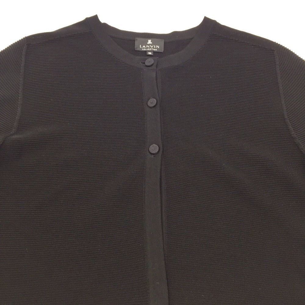 LANVIN COLLECTION (ランバン コレクション) カーディガン LANVIN COLLECTION　カーディガン　ボレロ　ブラック　38　M　2825823 美品