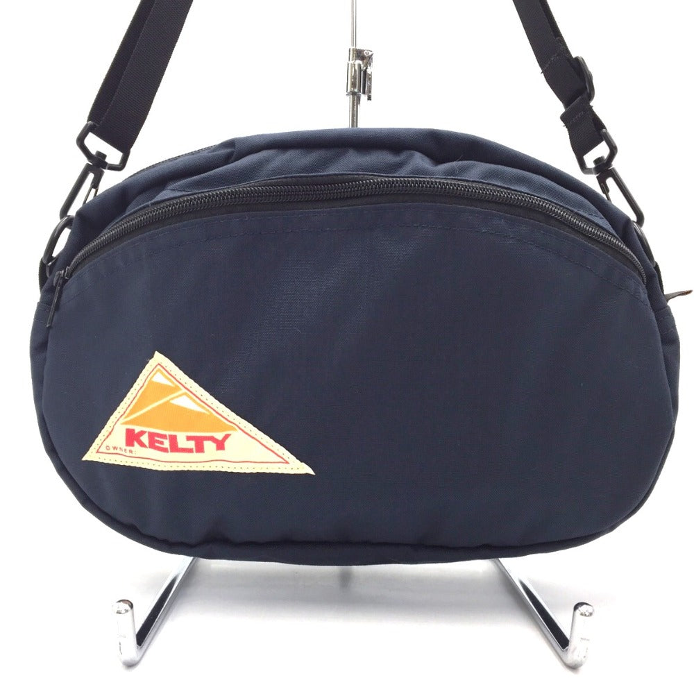 KELTY (ケルティ) ショルダーバッグ KELTY　ラウンドジップ ショルダーバッグ　M　ネイビー　 美品