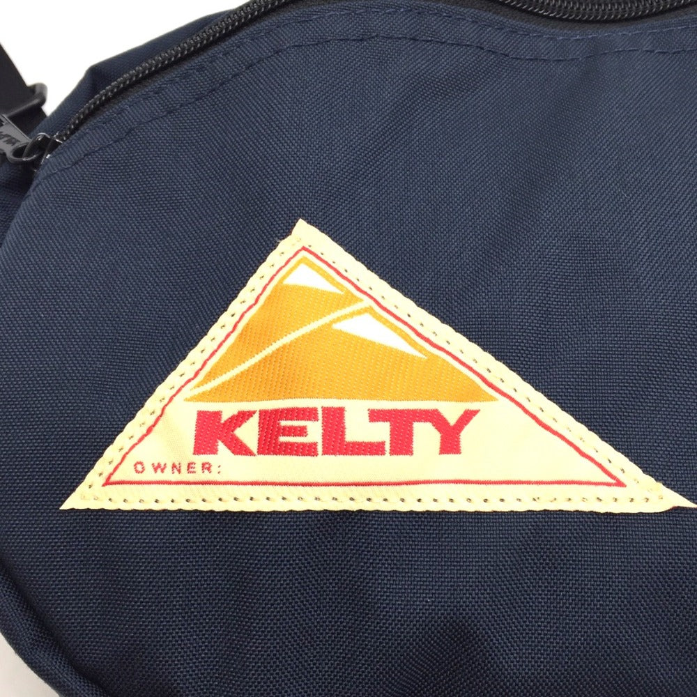 KELTY (ケルティ) ショルダーバッグ KELTY　ラウンドジップ ショルダーバッグ　M　ネイビー　 美品