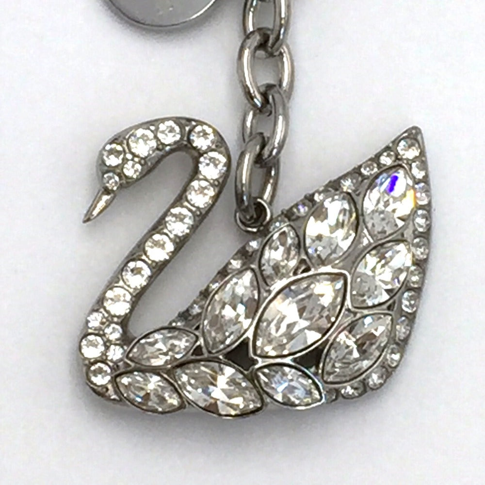 SWAROVSKI (スワロフスキー) キーホルダー SWAROVSKI　バッグチャーム　Swan Lake　5369292 美品