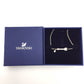 SWAROVSKI (スワロフスキー) ネックレス SWAROVSKI　アロー ハート ネックレス　5019063 美品