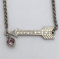 SWAROVSKI (スワロフスキー) ネックレス SWAROVSKI　アロー ハート ネックレス　5019063 美品