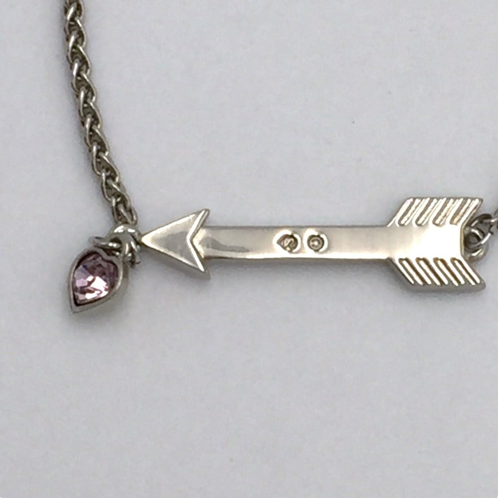 SWAROVSKI (スワロフスキー) ネックレス SWAROVSKI　アロー ハート ネックレス　5019063 美品