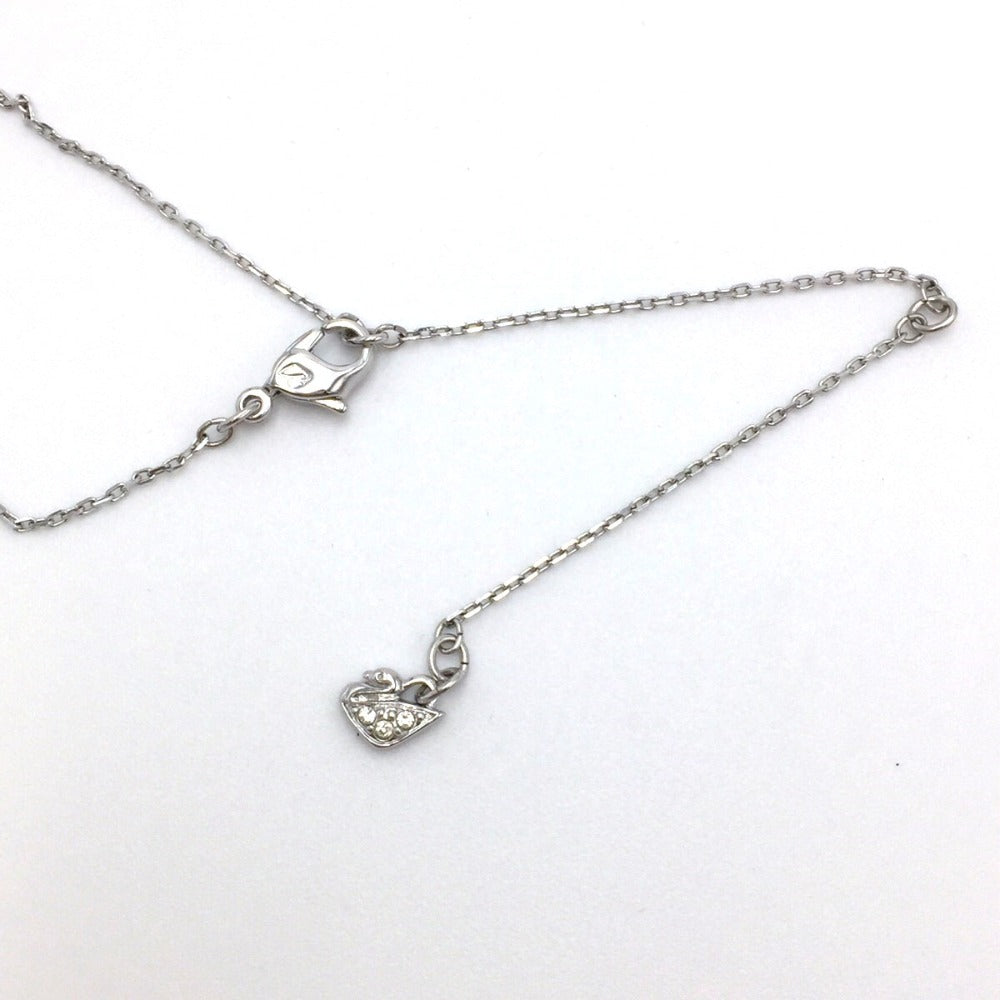 SWAROVSKI (スワロフスキー) ネックレス SWAROVSKI　メタルクリスタルムーン　スターネックレス　219869 美品