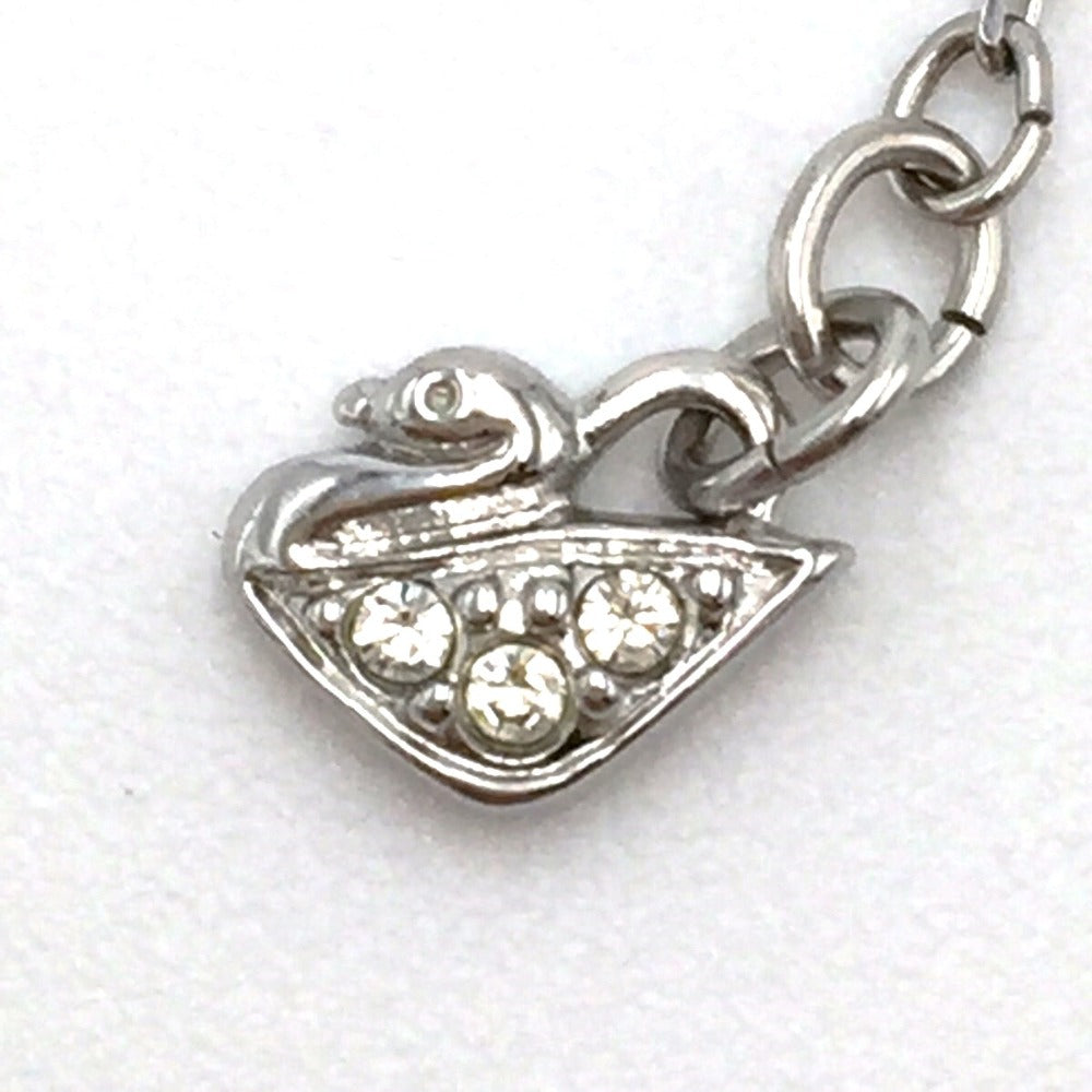 SWAROVSKI (スワロフスキー) ネックレス SWAROVSKI　メタルクリスタルムーン　スターネックレス　219869 美品