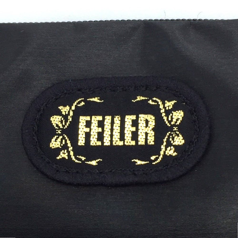 FEILER (フェイラー) ショルダーバッグ FEILER　ショルダーバッグ　フラワー×ブラック 美品