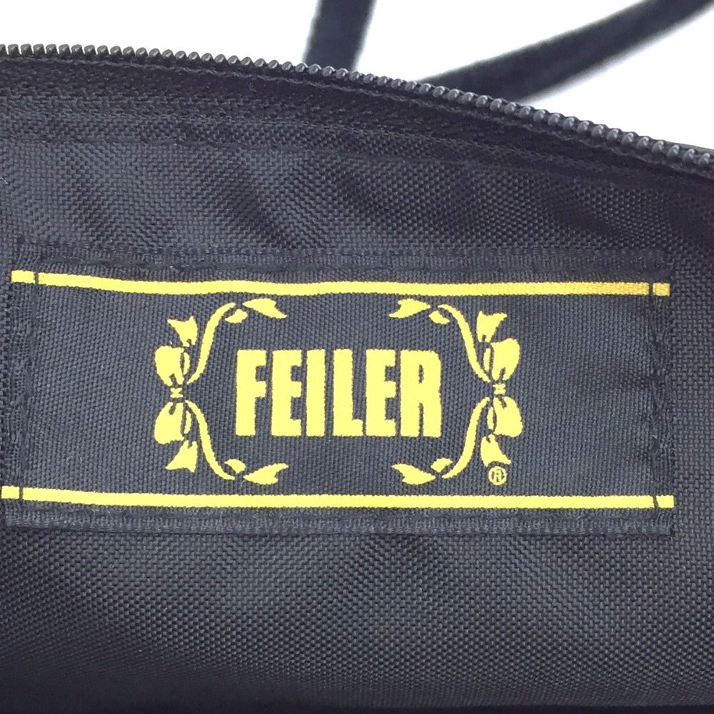 FEILER (フェイラー) ショルダーバッグ FEILER　ショルダーバッグ　フラワー×ブラック 美品