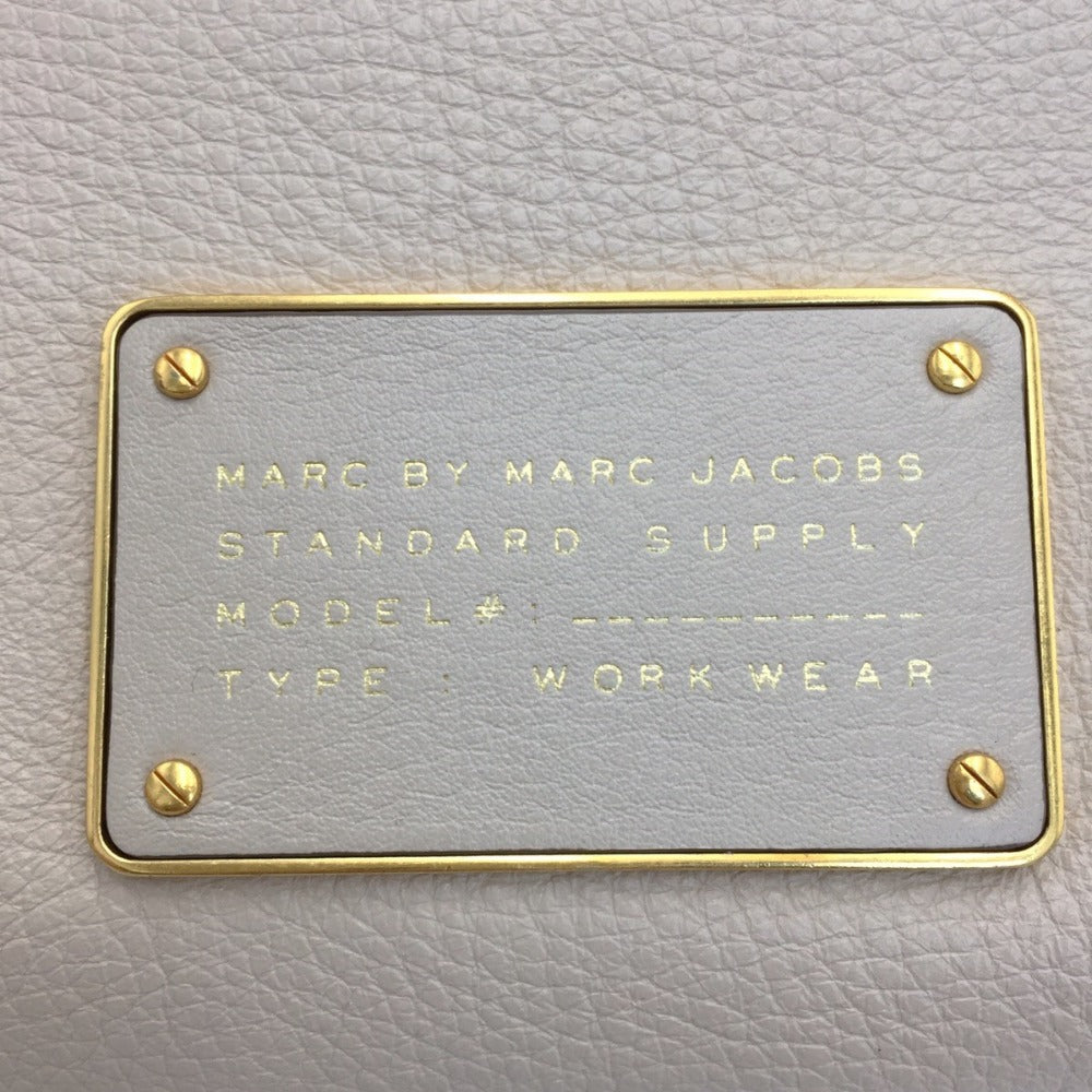 MARC BY MARC JACOBS (マークバイマークジェイコブス) ハンドバッグ MARC BY MARC JACOBS　ハンドバッグ　トートバッグ　ショルダーストラップなし　M0007537-116　ベージュ 美品