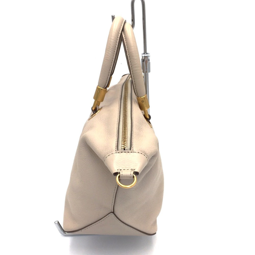 MARC BY MARC JACOBS (マークバイマークジェイコブス) ハンドバッグ MARC BY MARC JACOBS　ハンドバッグ　トートバッグ　ショルダーストラップなし　M0007537-116　ベージュ 美品