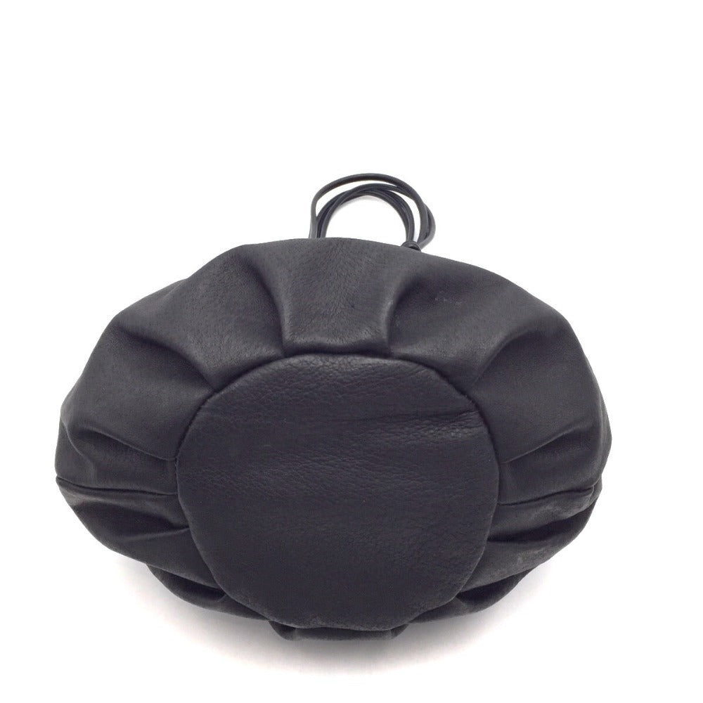 CLASKA DO Original　Sac de lacet　レザーハンドバッグ　ブラック　92110102-49-a