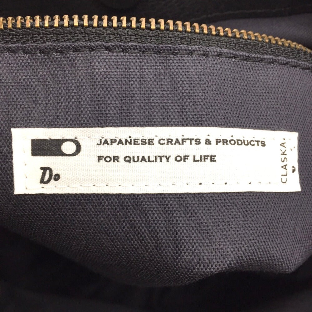 CLASKA DO Original　Sac de lacet　レザーハンドバッグ　ブラック　92110102-49-a