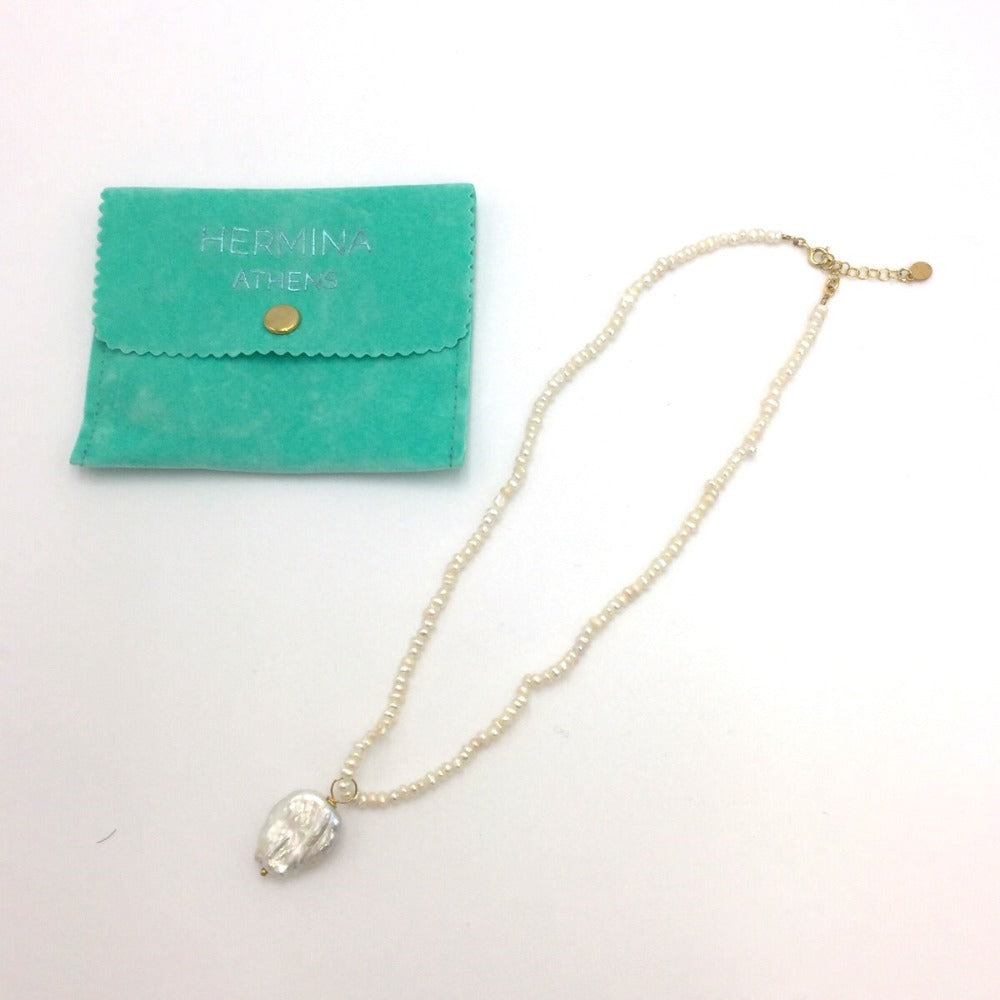 RIVE DROITE (リヴドロワ) ネックレス HERMINA ATHENS　ビンテージパールネックレス　淡水パール　RDZ1021211D0005 RDZ1021211D0005 美品