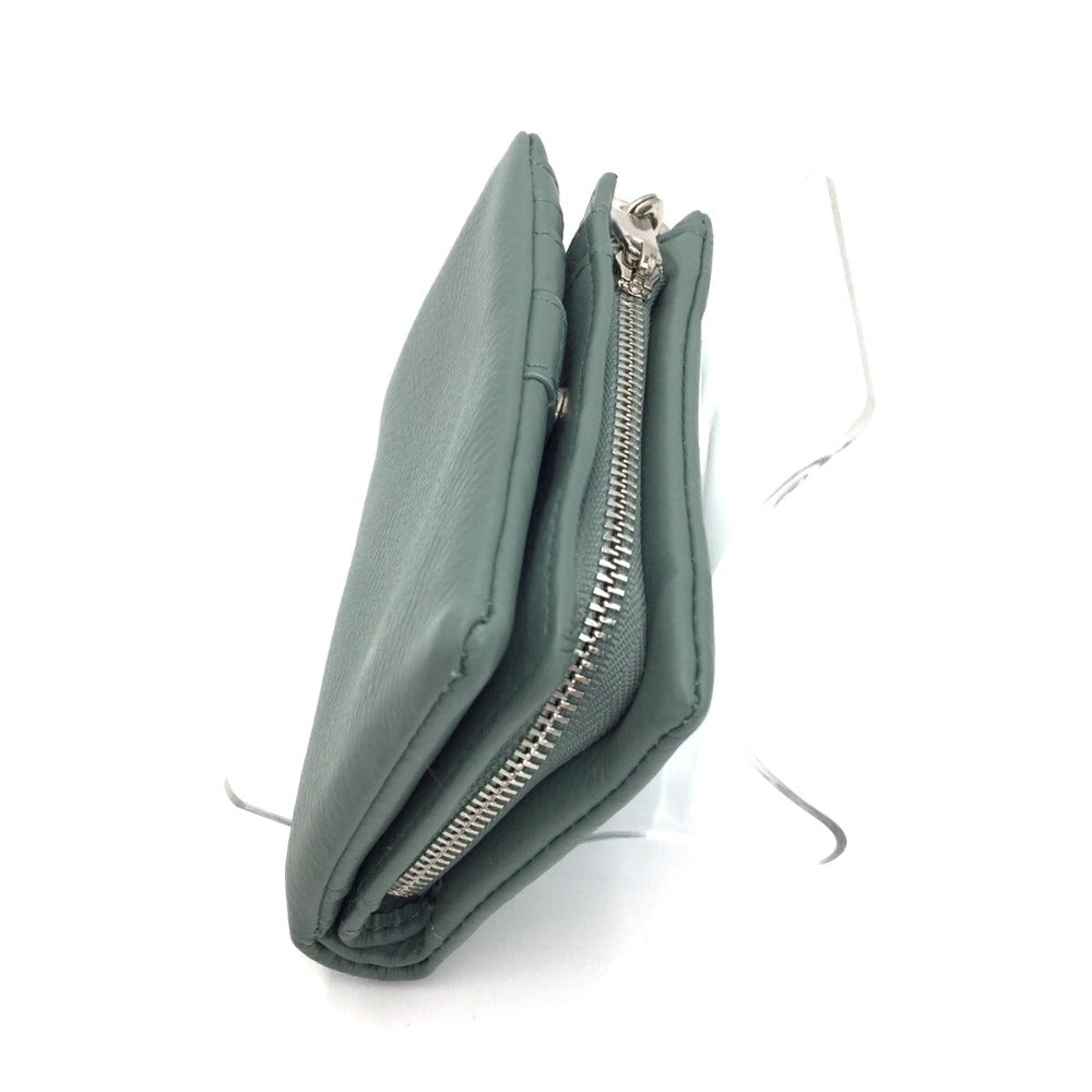 BEAU'RE (ビュレ) 二つ折り財布 BEAURE　カウレザー タッセル付き二つ折り財布　B-21121　サックス B-21121 未使用品