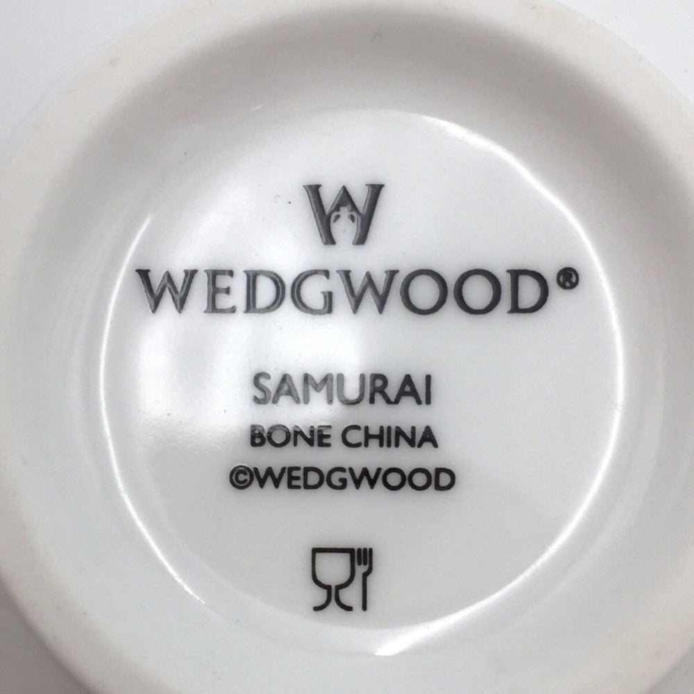 WEDGWOOD (ウエッジウッド) 食器 WEDGWOOD　SAMURAI　ジャパニーズティー カップ＆ソーサー　湯呑・受け皿　3客セット 未使用品