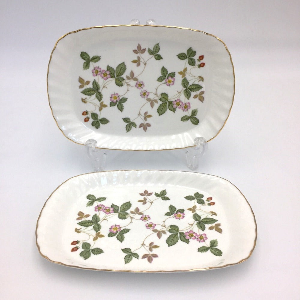 WEDGWOOD (ウエッジウッド) 食器 WEDGWOOD　ワイルドストロベリー　スパイラルトレイ　2枚セット 未使用品