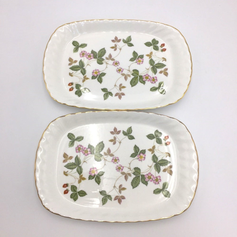 WEDGWOOD (ウエッジウッド) 食器 WEDGWOOD　ワイルドストロベリー　スパイラルトレイ　2枚セット 未使用品