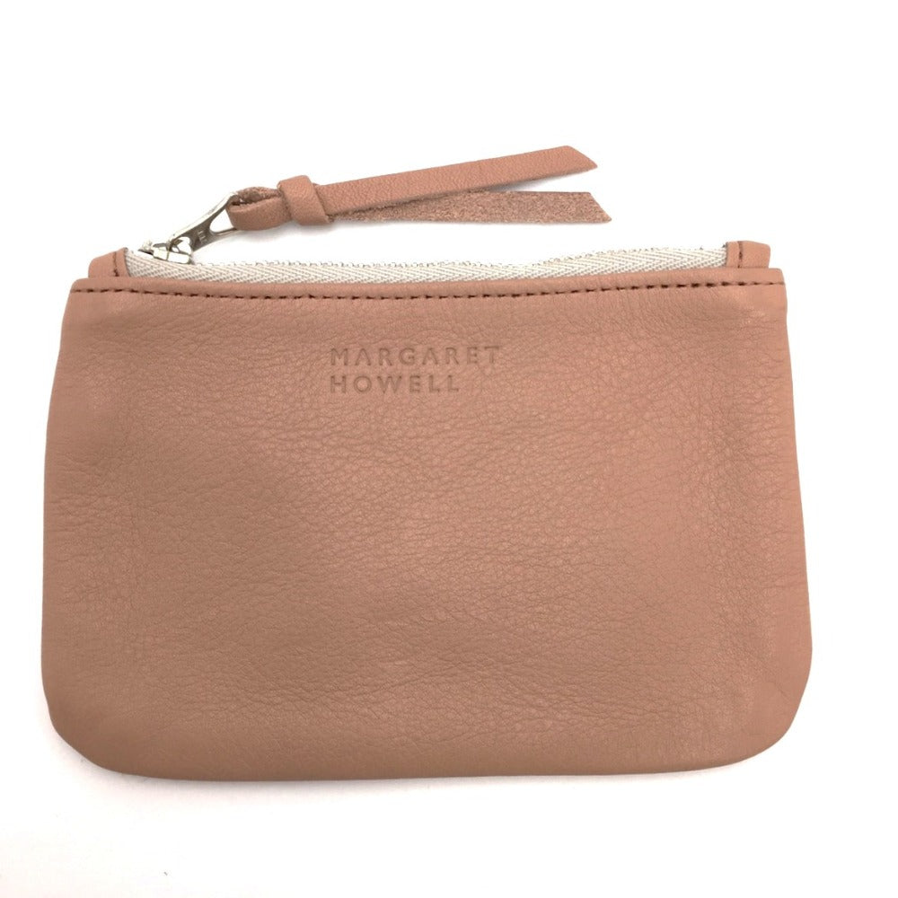 MARGARET HOWELL (マーガレットハウエル) コインケース MARGARET HOWELL　コインケース　マルチケース　ピンクベージュ 美品
