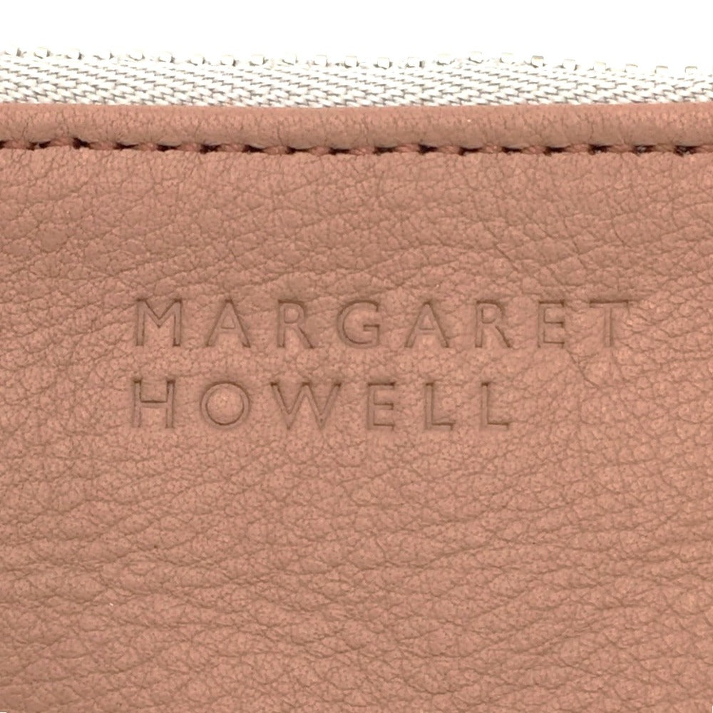 MARGARET HOWELL (マーガレットハウエル) コインケース MARGARET HOWELL　コインケース　マルチケース　ピンクベージュ 美品