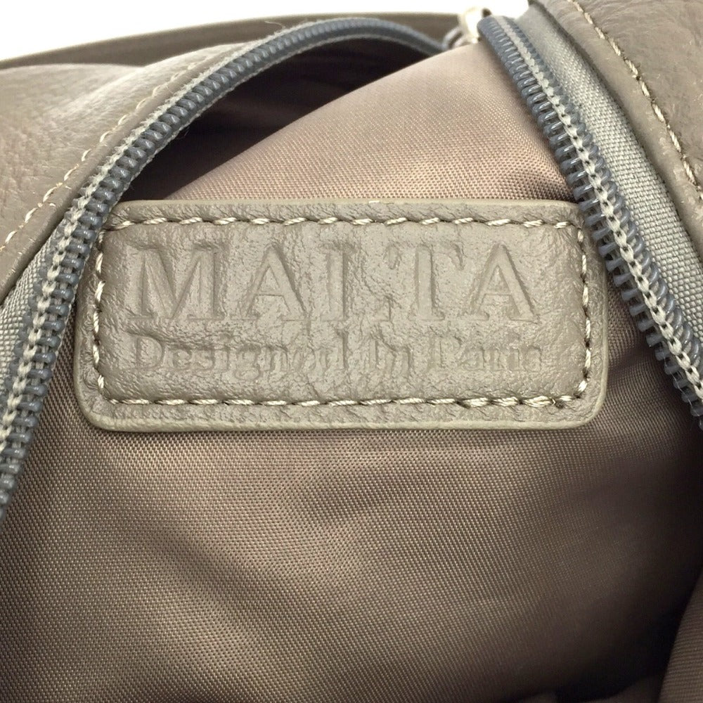 マルタ (マルタ) リュック MALTA　本革 3wayリュックサック　etain　グレー カーキ 美品
