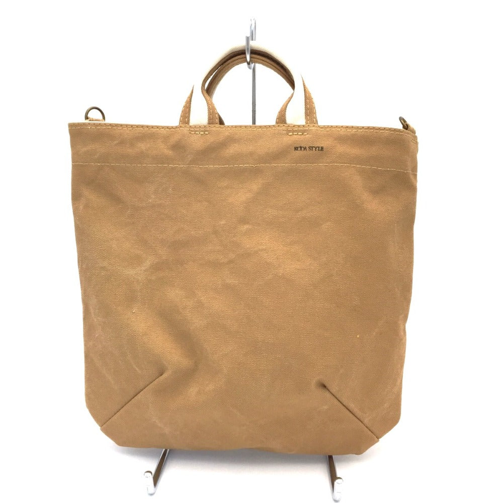 トートバッグ KO’DA STYLE　帆布トートバッグ　M　MIX-NA　キャメル 美品