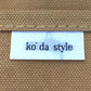 トートバッグ KO’DA STYLE　帆布トートバッグ　M　MIX-NA　キャメル 美品