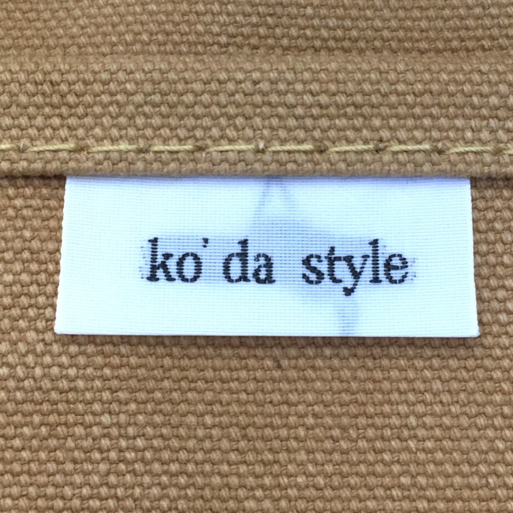 トートバッグ KO’DA STYLE　帆布トートバッグ　M　MIX-NA　キャメル 美品