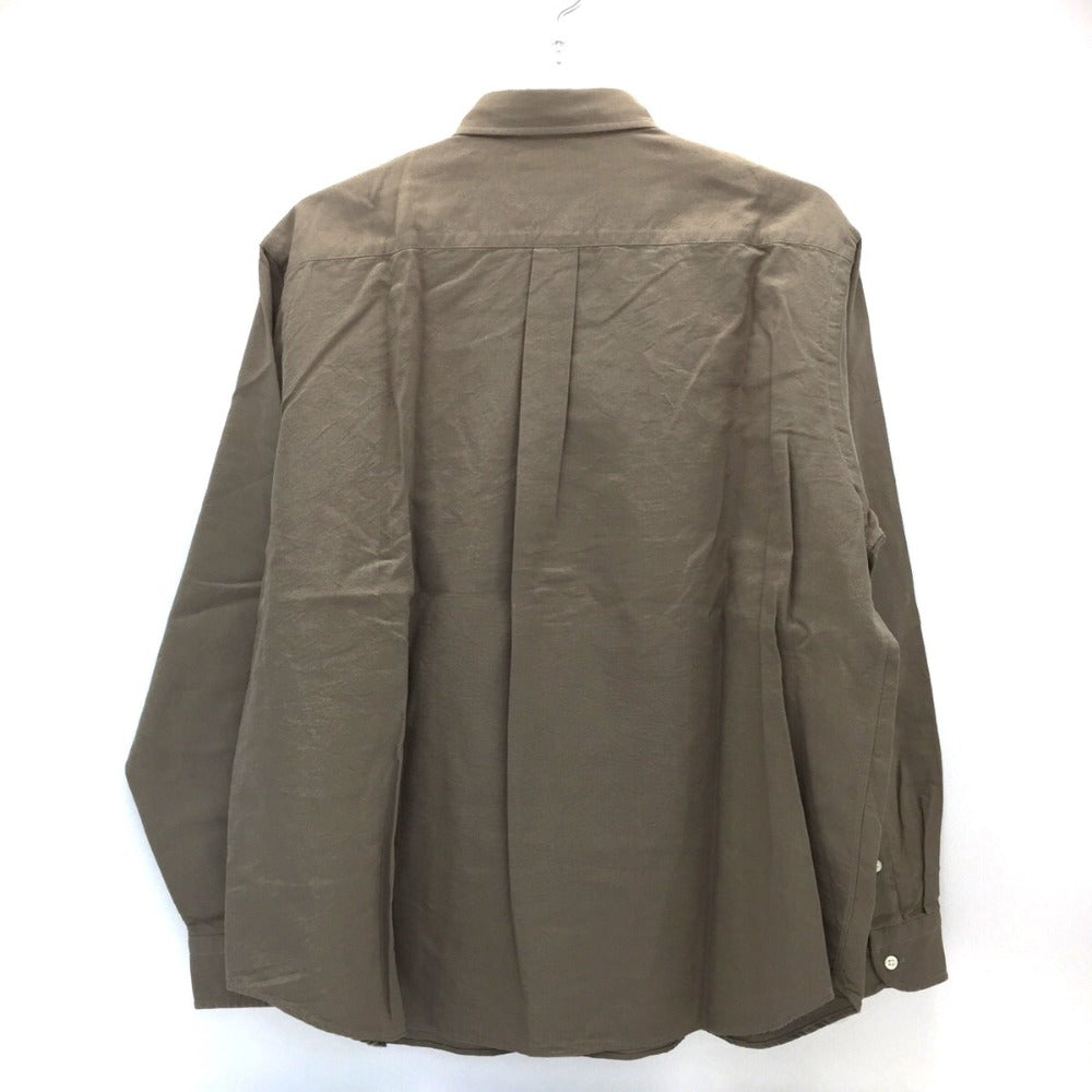 GYMPHLEX (ジムフレックス) 長袖シャツ Gymphlex ワイド ボタンダウンシャツ　カーキグレー　14　GY-B0004　LOX GY-B0004 未使用品