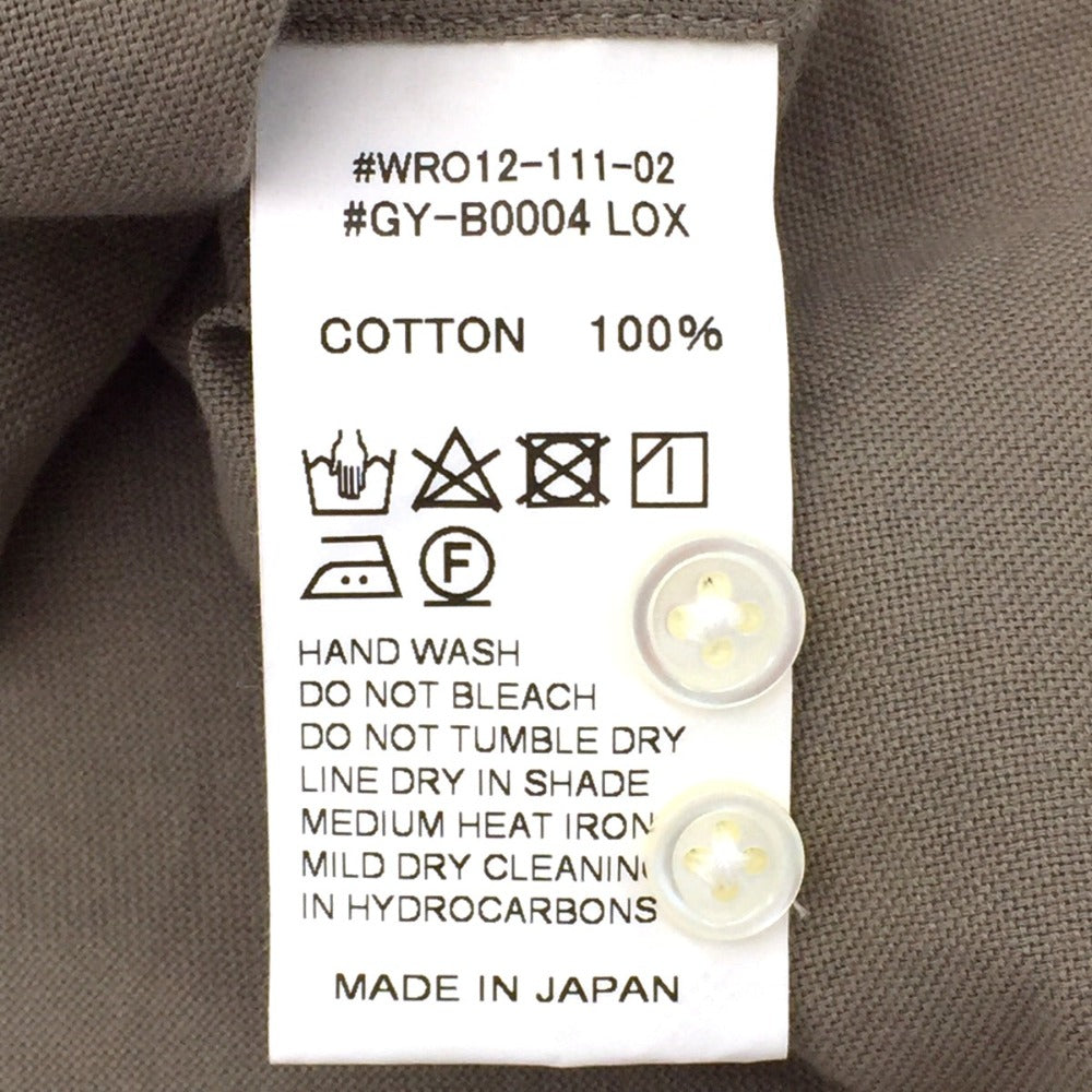 GYMPHLEX (ジムフレックス) 長袖シャツ Gymphlex ワイド ボタンダウンシャツ　カーキグレー　14　GY-B0004　LOX GY-B0004 未使用品