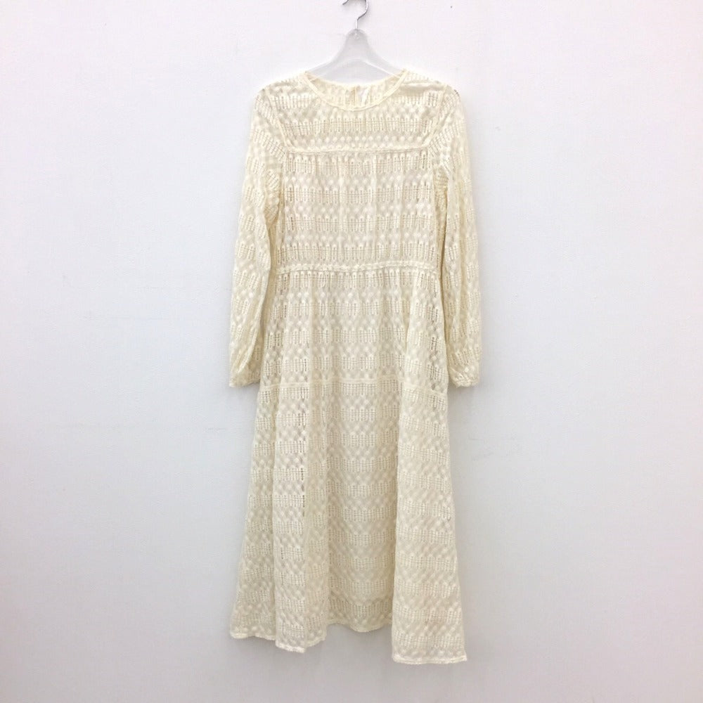 ワンピース U PHORICA　レースワンピース　1　アイボリー　(インナーキャミワンピ付き)　U27-00322-03 U27-00322-03 美品
