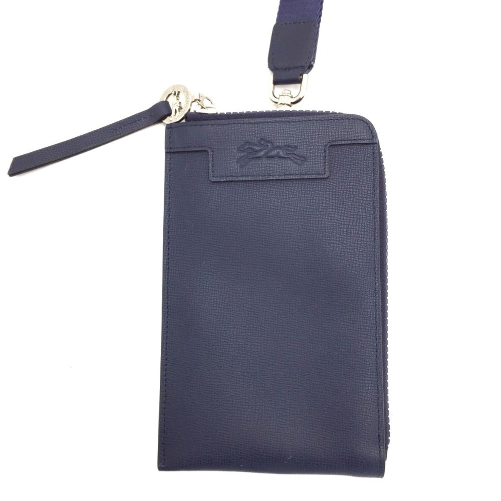 Longchamp (ロンシャン) その他小物 LONGCHAMP スマートフォンケース　ル プリアージュ　ネイビー　34098HPH006 美品