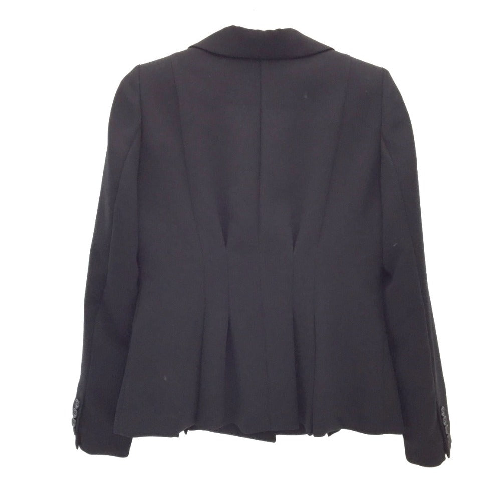 BLUE LABEL CRESTBRIDGE (ブルーレーベルクレストブリッジ) テーラードジャケット BLUE LABEL CRESTBRIDGE　ペプラムジャケット　ブラック　38　55F07-112-09 未使用品