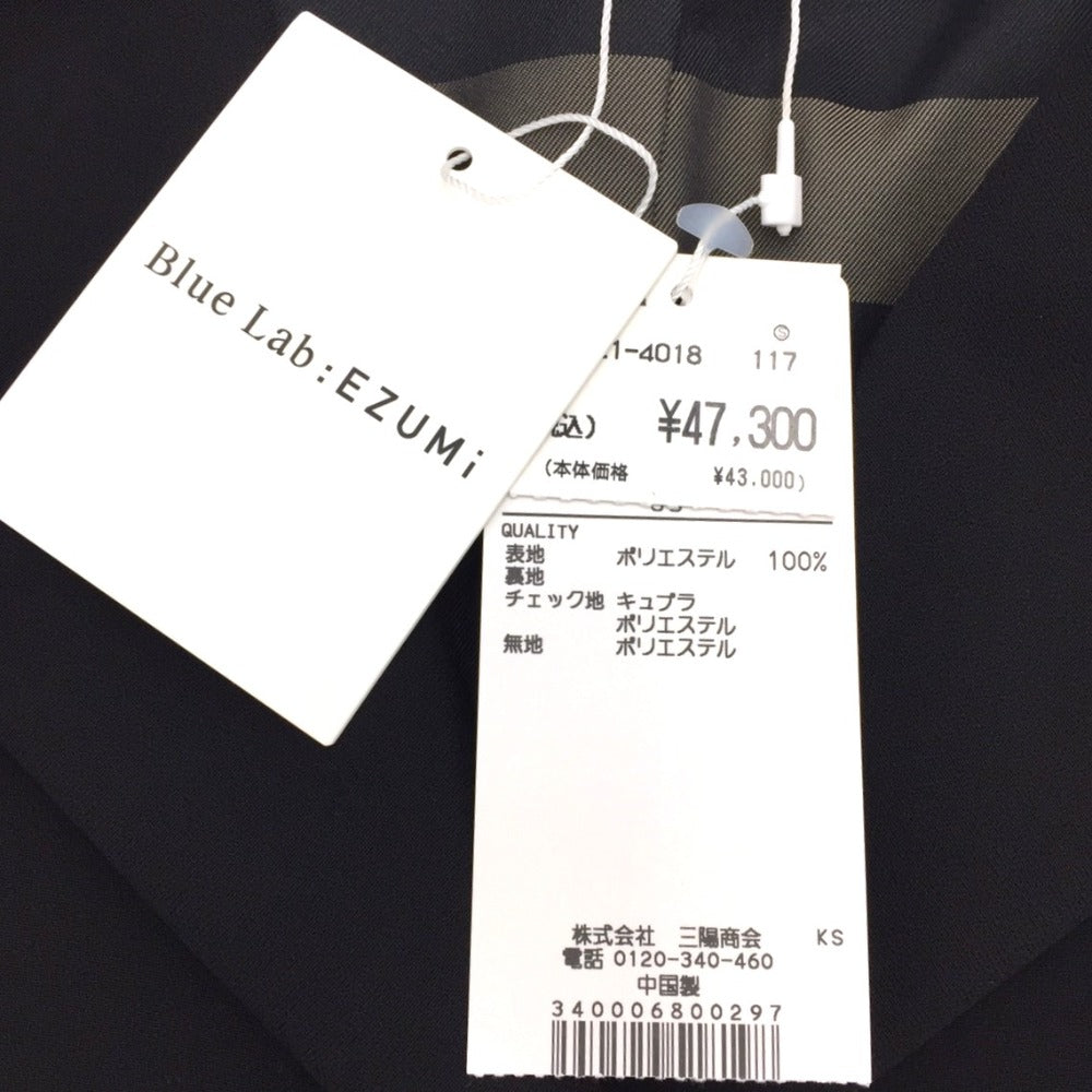 BLUE LABEL CRESTBRIDGE (ブルーレーベルクレストブリッジ) テーラードジャケット BLUE LABEL CRESTBRIDGE　ペプラムジャケット　ブラック　38　55F07-112-09 未使用品